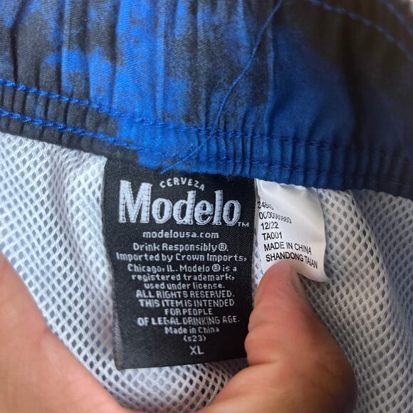 Modelo Mens Shorts Blue Elastic Board Especial Espiritu Luchador Swim Surf XL - Picture 6 of 16